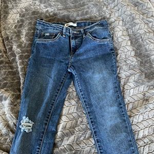 girls levi super skinny jeans